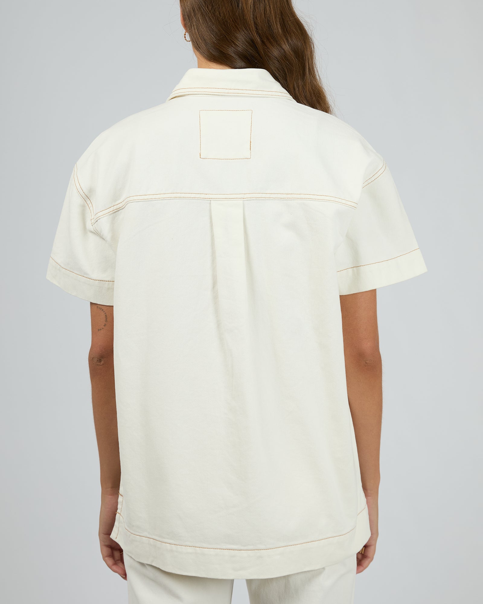 Simi Denim Shirt Vintage White