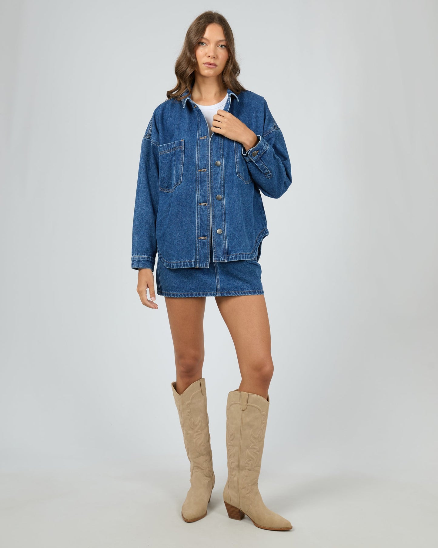 Dale Shacket Heritage Blue