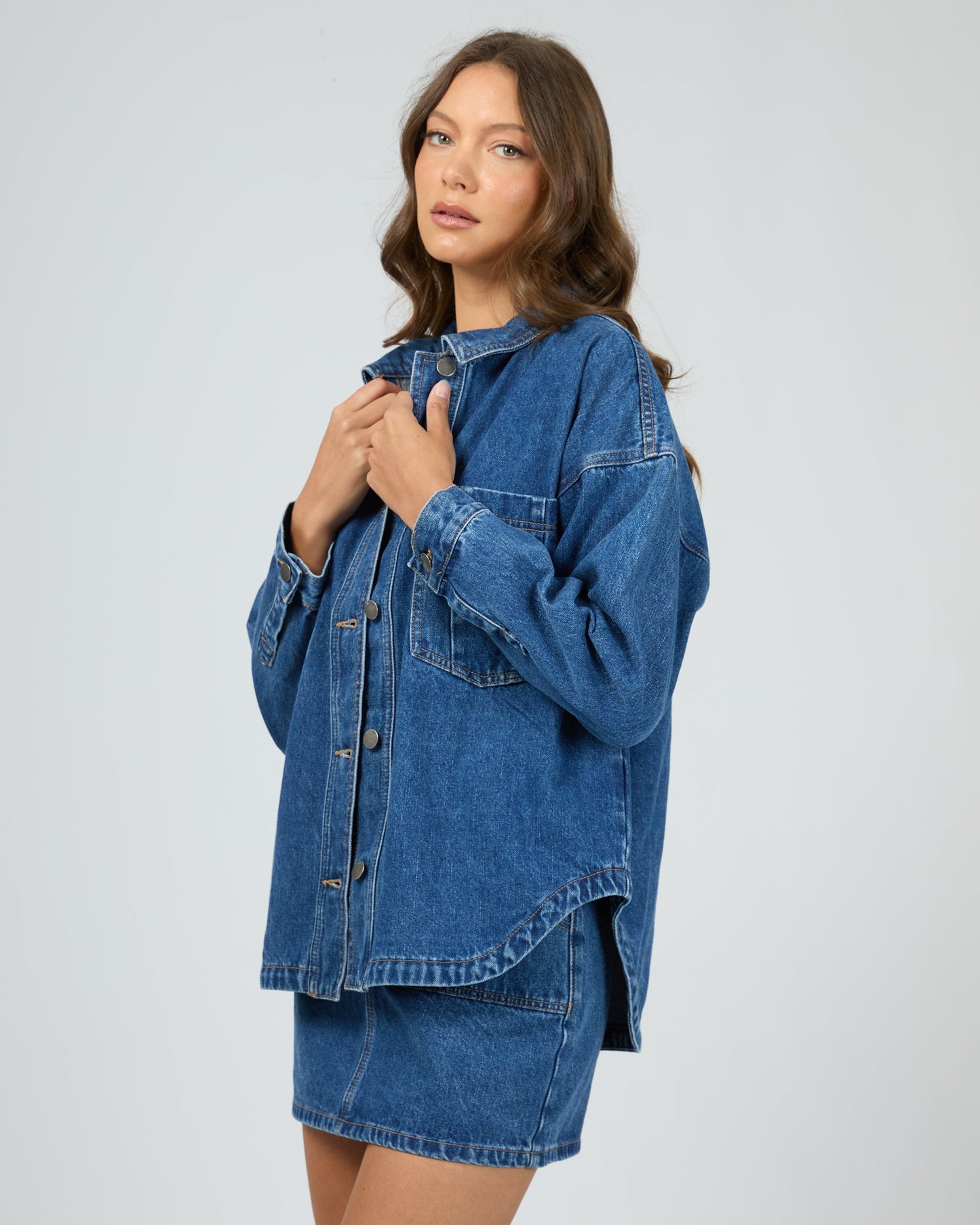 Dale Shacket Heritage Blue