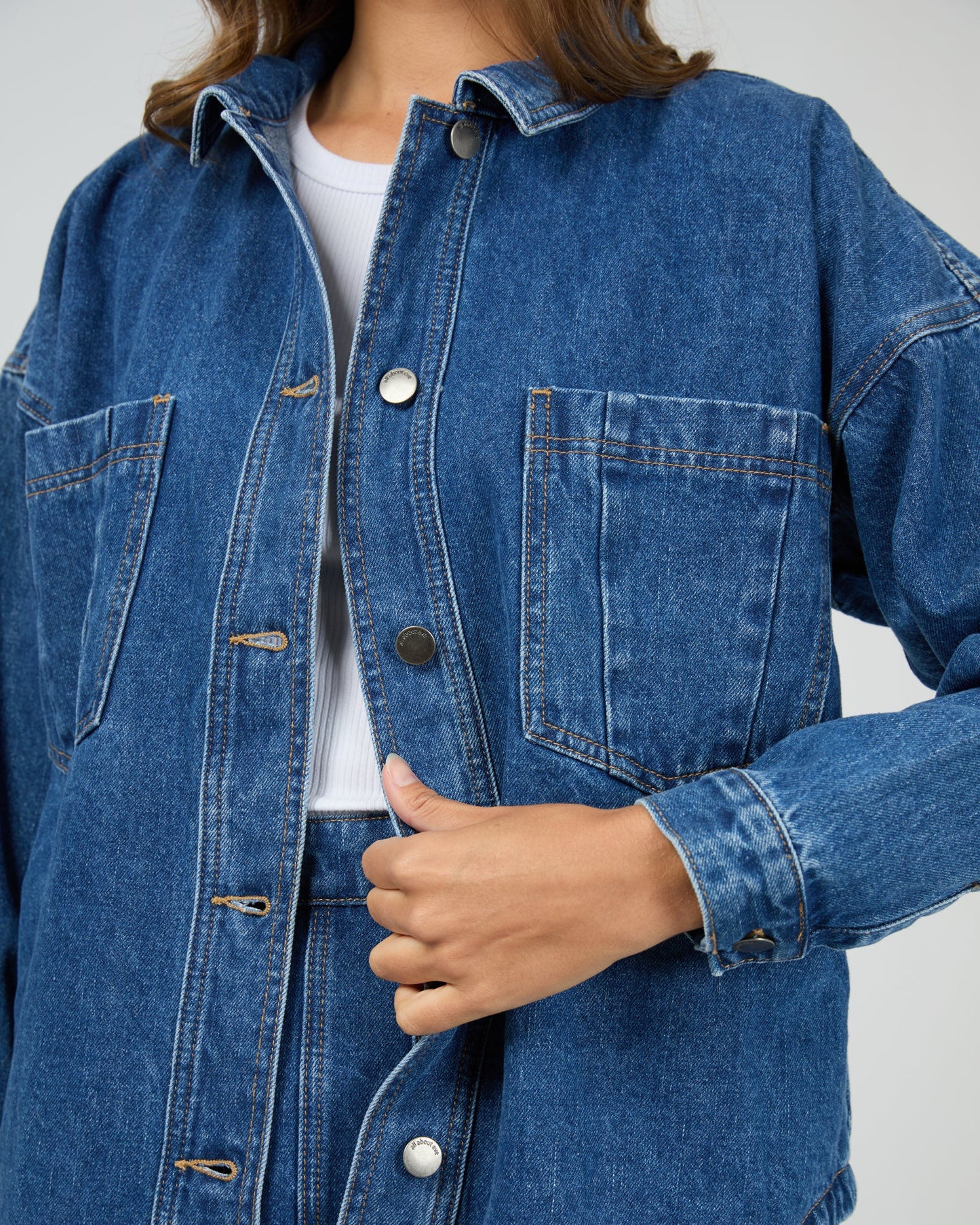 Dale Shacket Heritage Blue