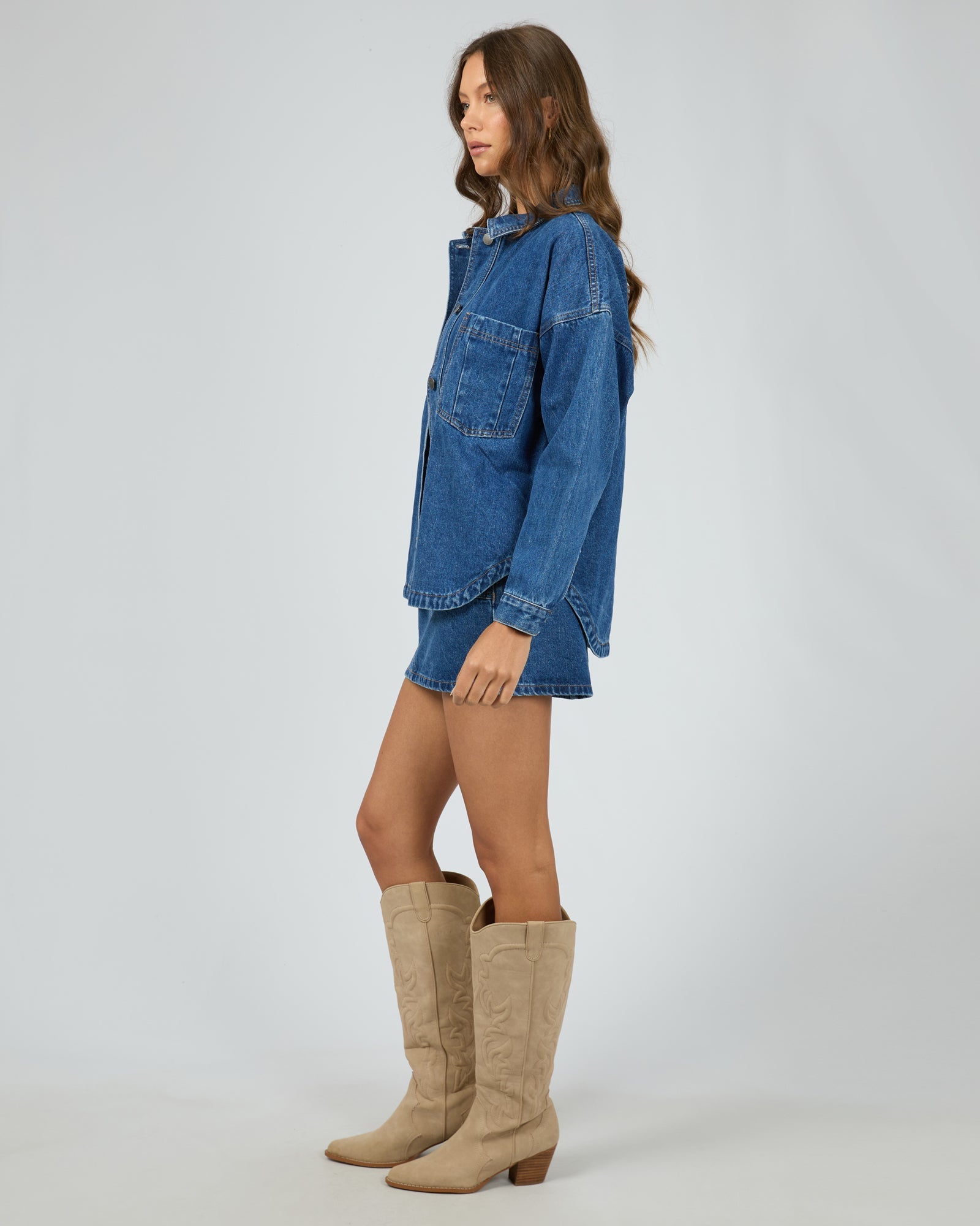 Dale Shacket Heritage Blue