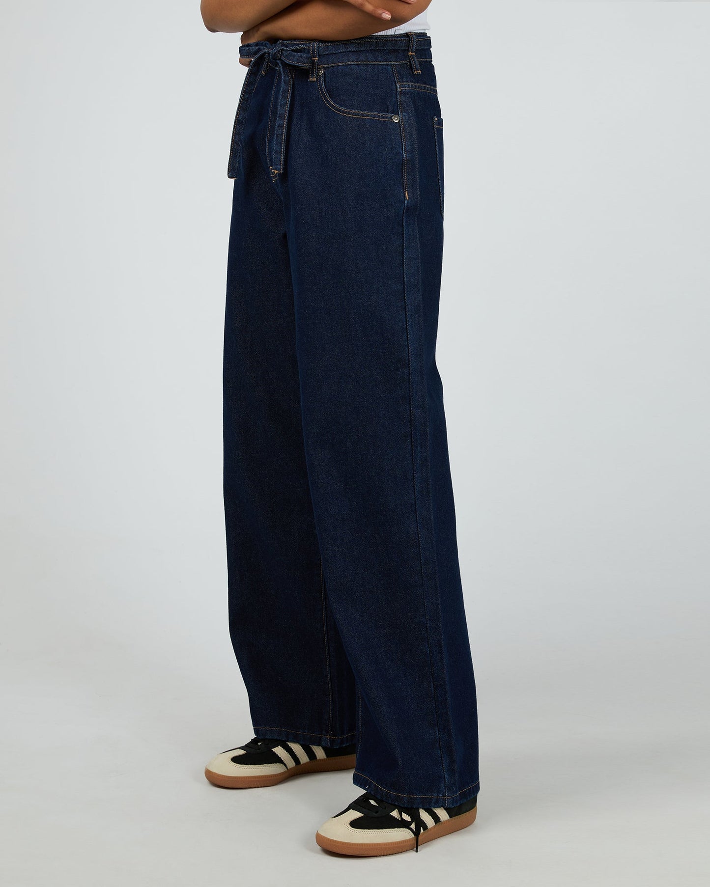 Gia High Rise Baggy Indigo