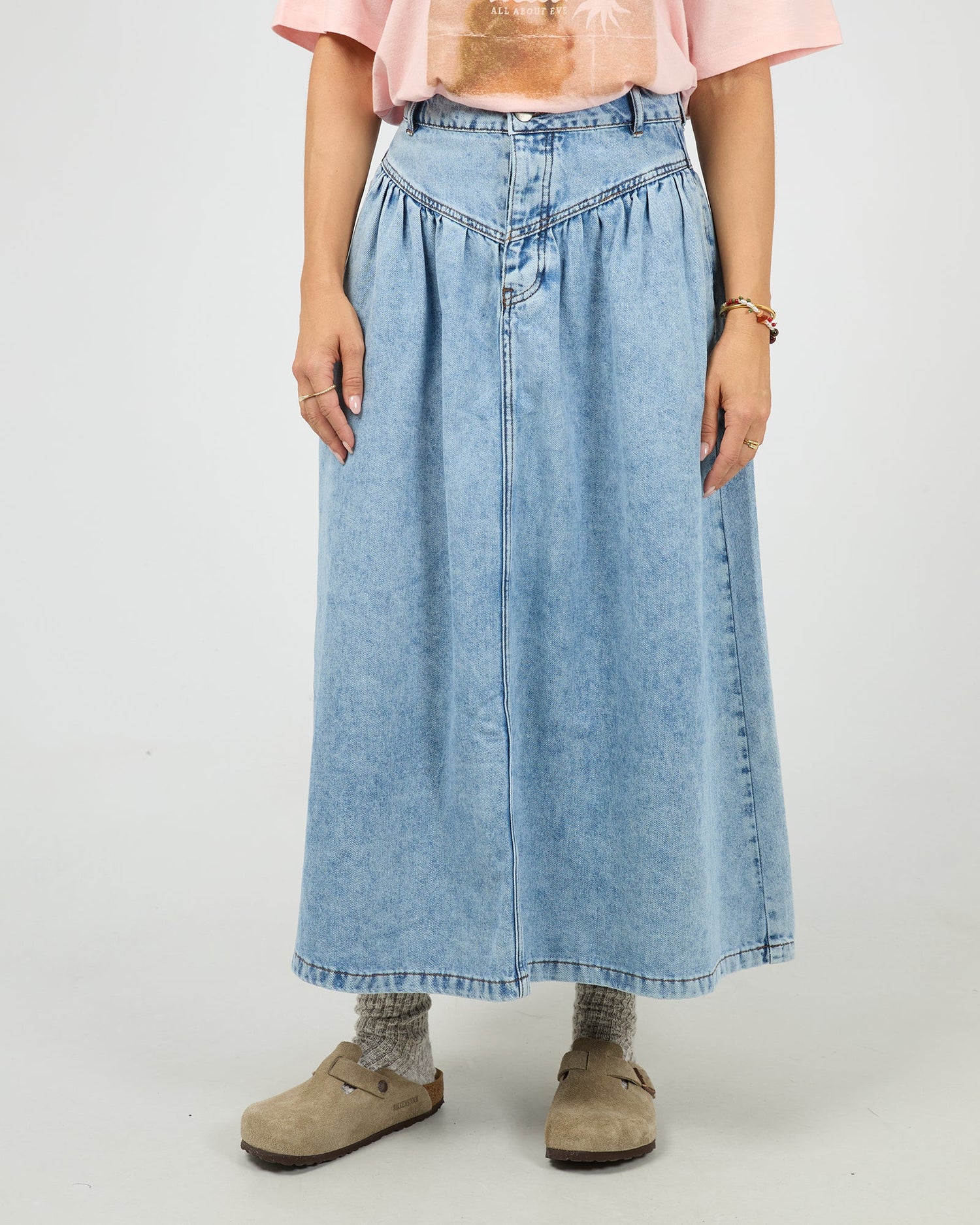 Arlo Maxi Skirt Light Blue
