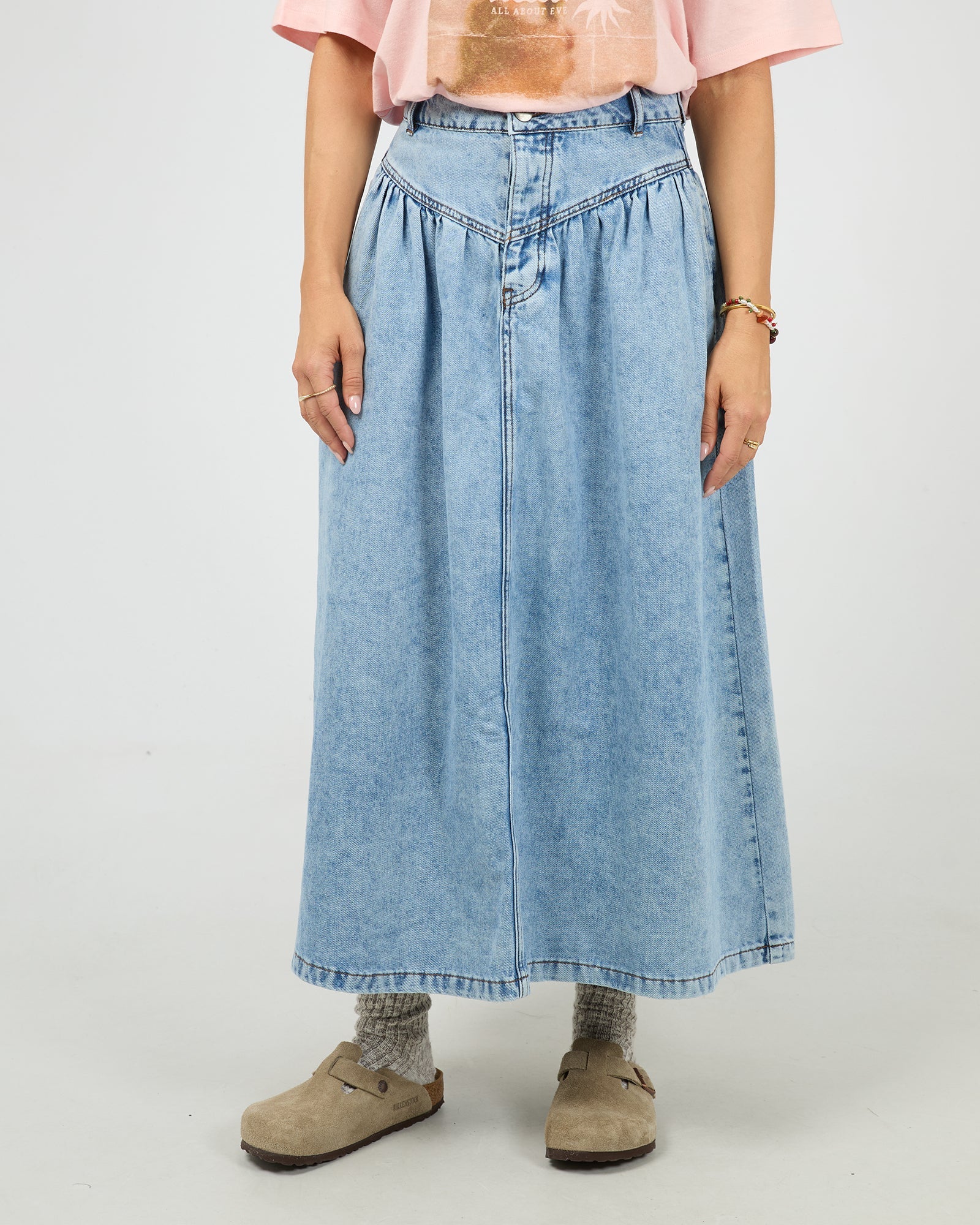 Arlo Maxi Skirt Light Blue