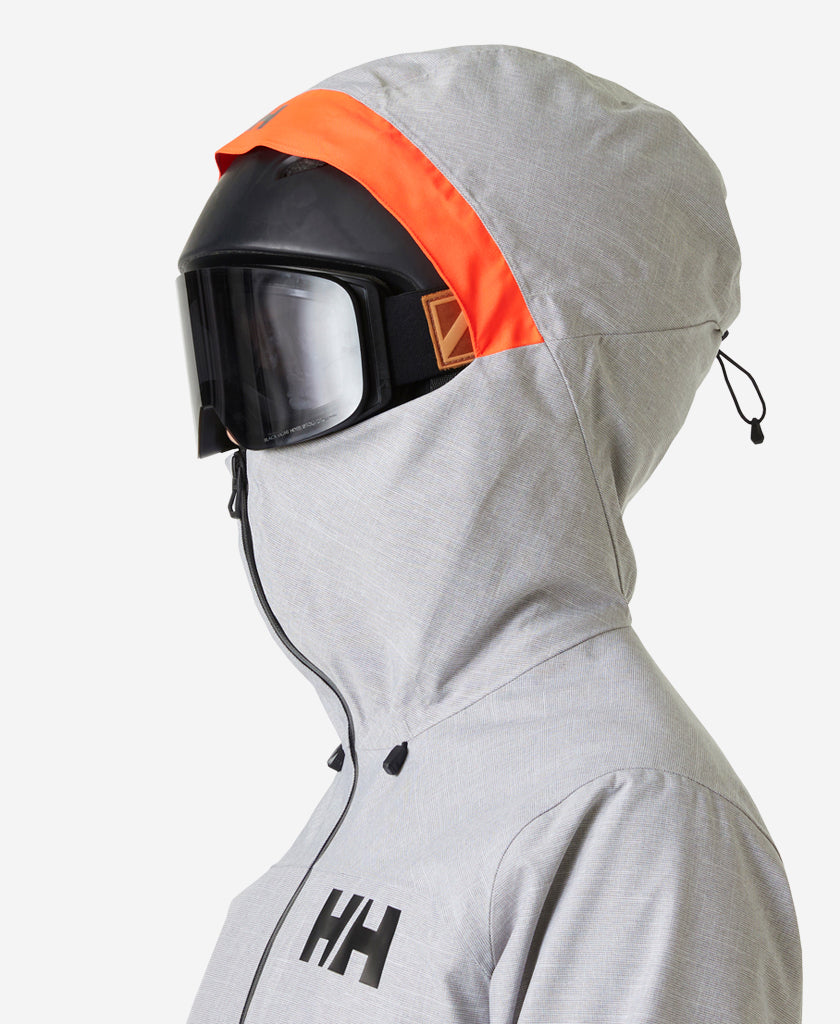 W POWDERQUEEN 3.0 JACKET, Grey Melange