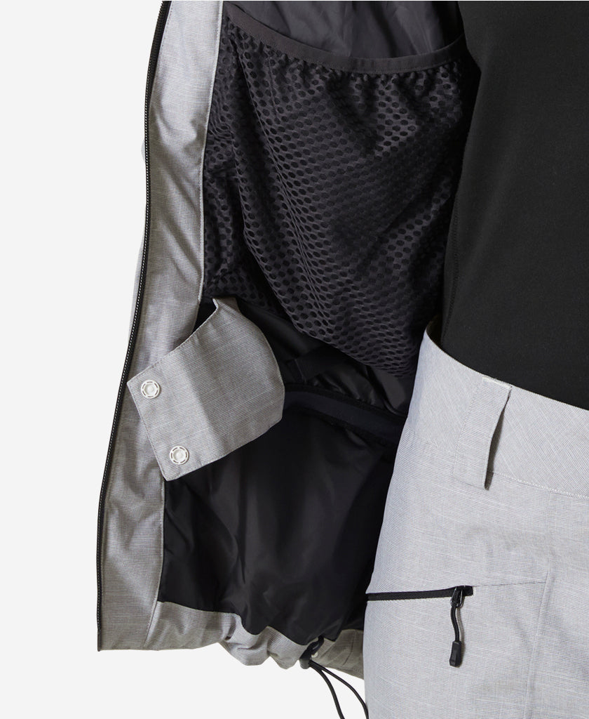 W POWDERQUEEN 3.0 JACKET, Grey Melange