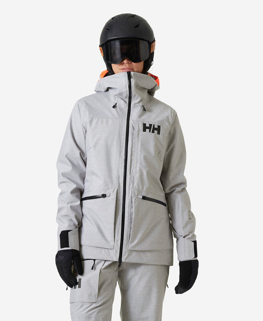 W POWDERQUEEN 3.0 JACKET, Grey Melange