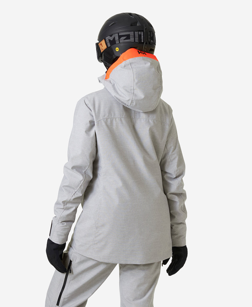 W POWDERQUEEN 3.0 JACKET, Grey Melange