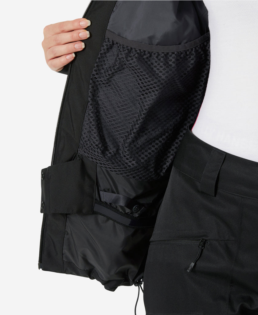 W POWDERQUEEN 3.0 JACKET, Black