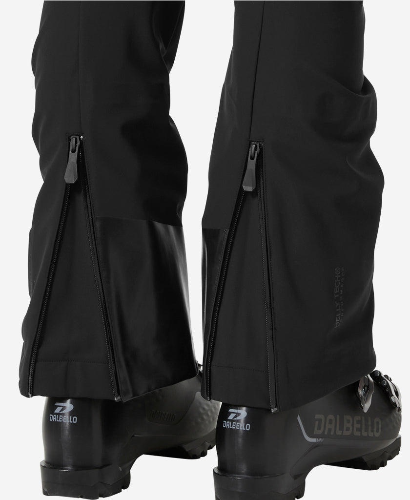 W AVANTI SOFTSHELL BIB PANT,Black