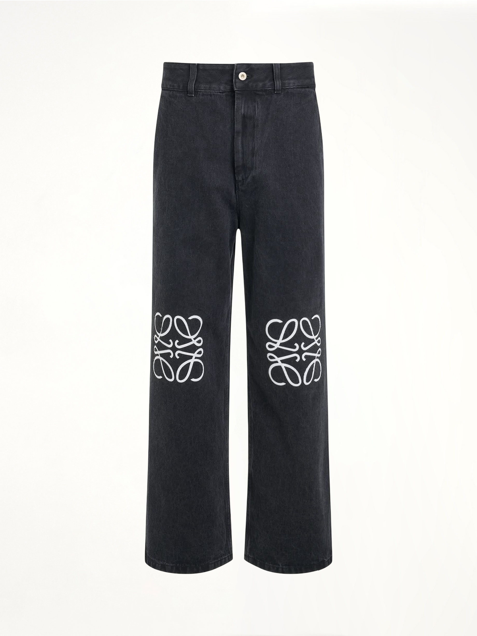 Anagram Baggy Jeans in Black
