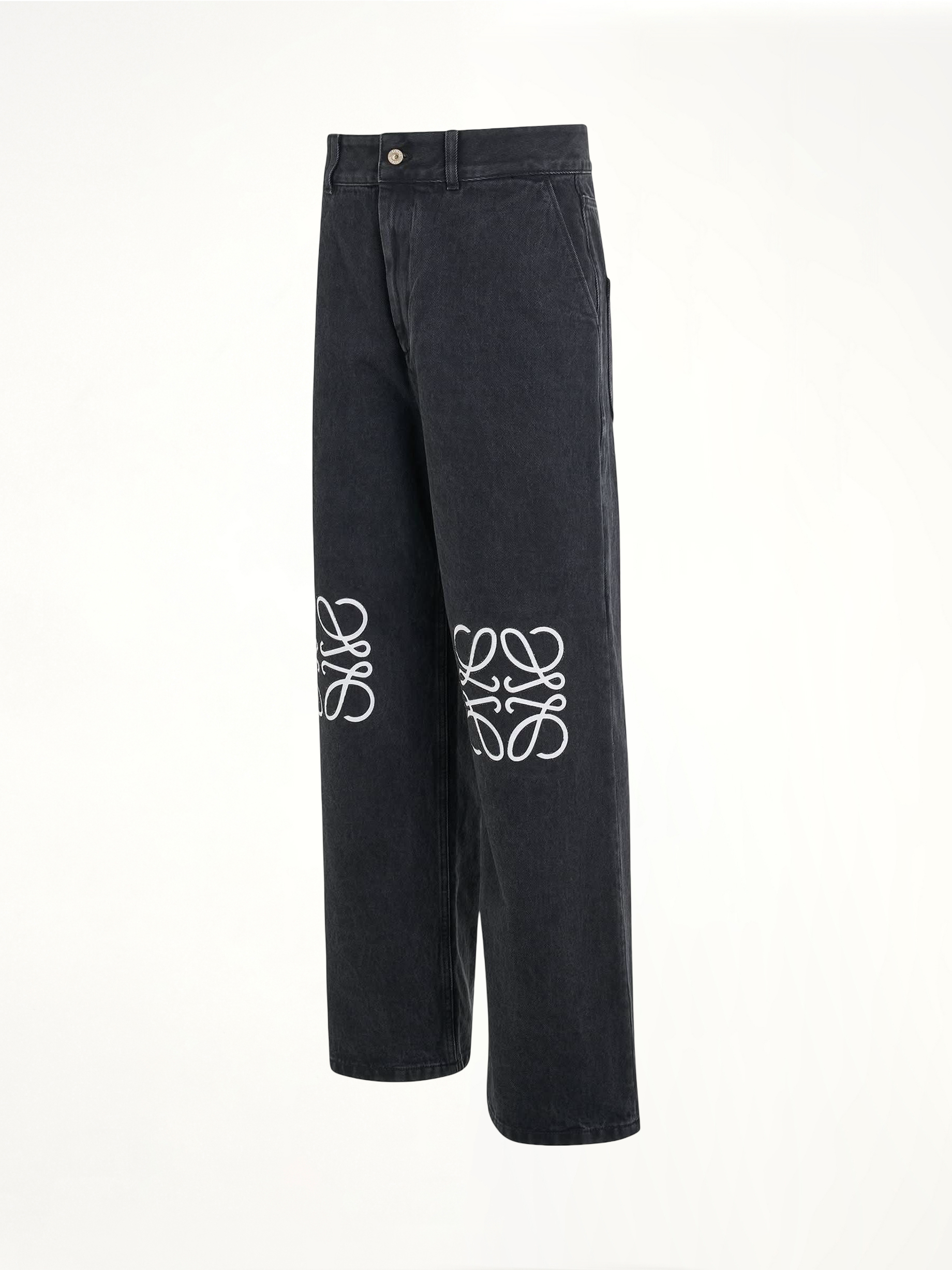 Anagram Baggy Jeans in Black