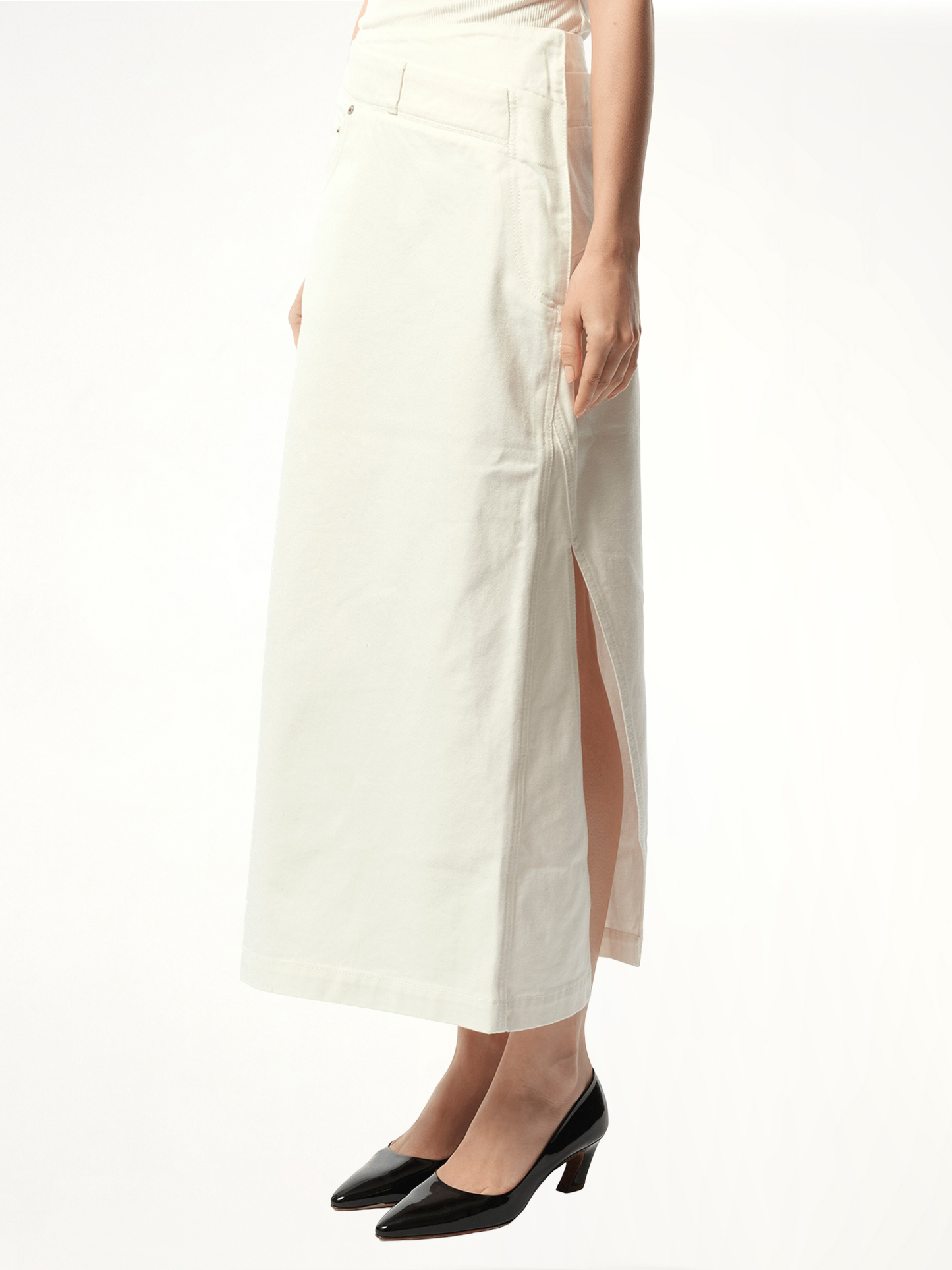 Deconstructed Skirt AF in White