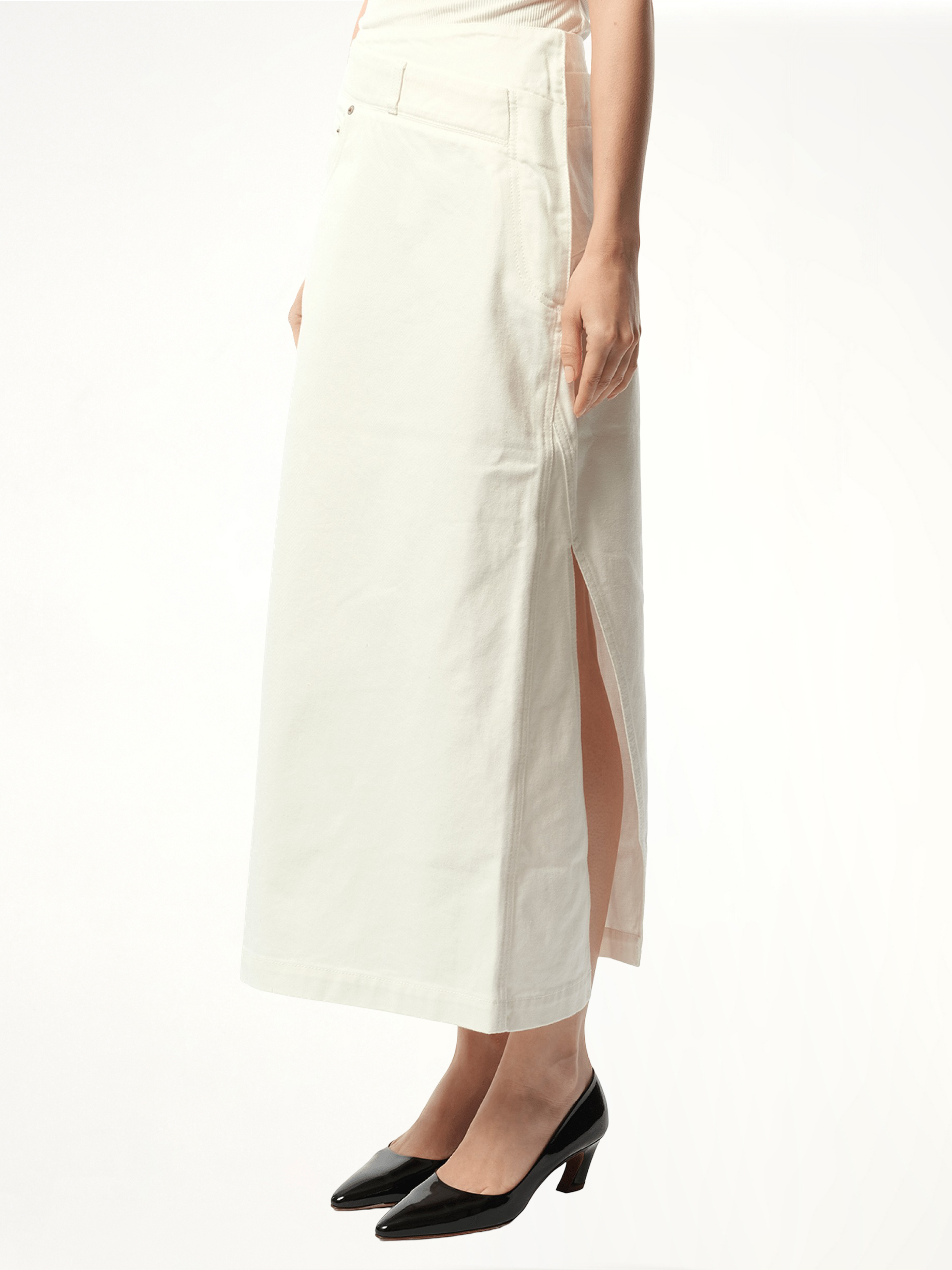 Deconstructed Skirt AF in White