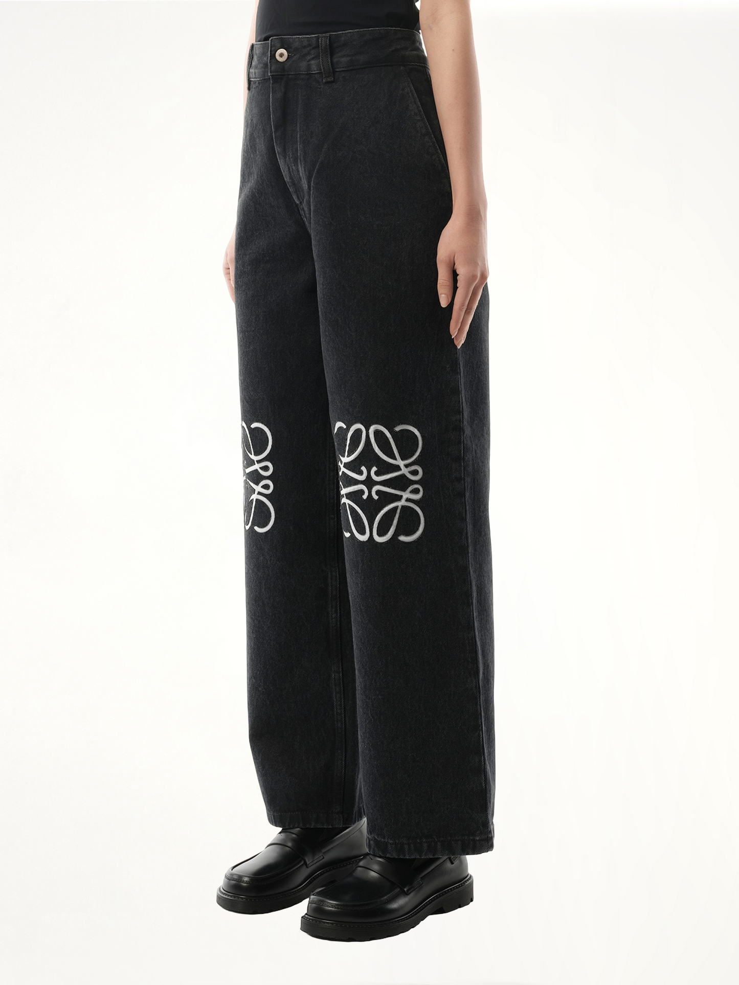 Anagram Baggy Jeans AF in Black