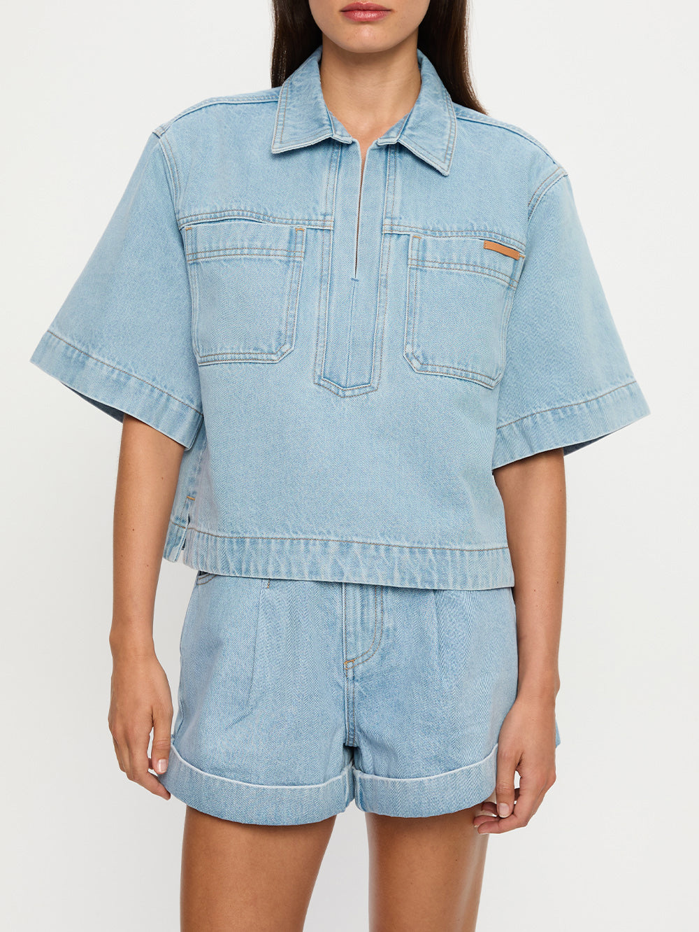 Avery Denim Top