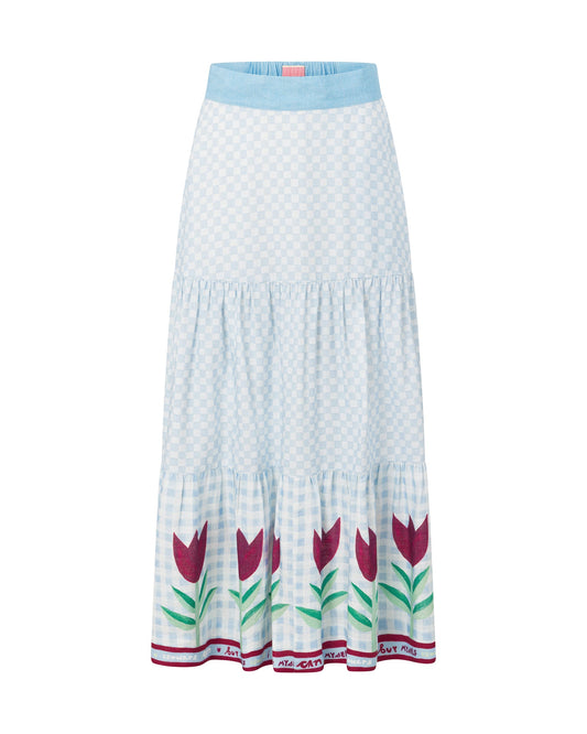 Barcelona Tiered Maxi Skirt - Buy Myself Flowers