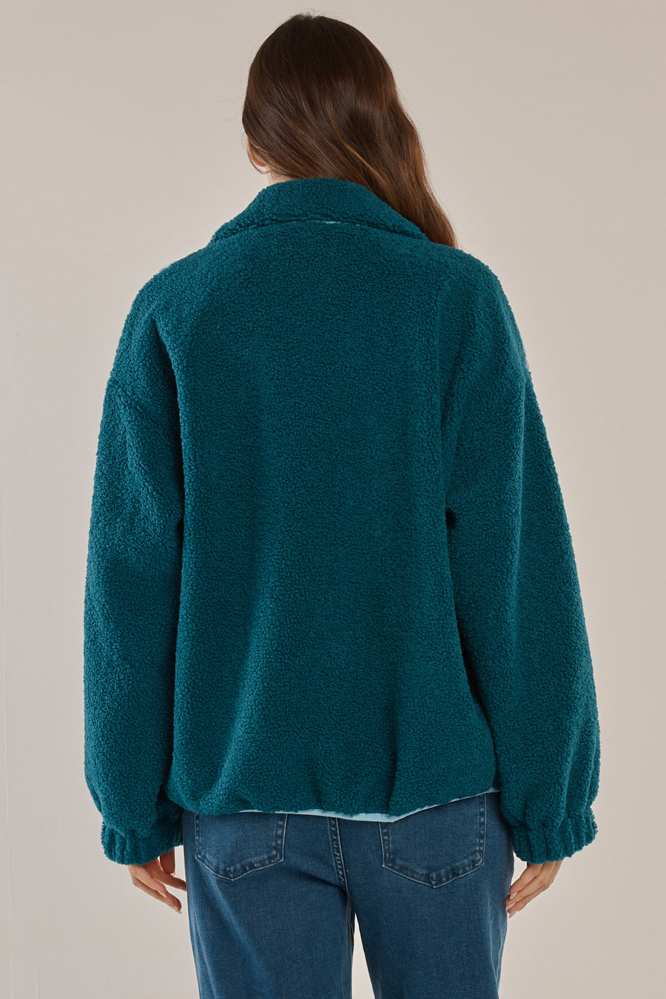 Jayne Fleece Jacket - Teal Green/Blue
