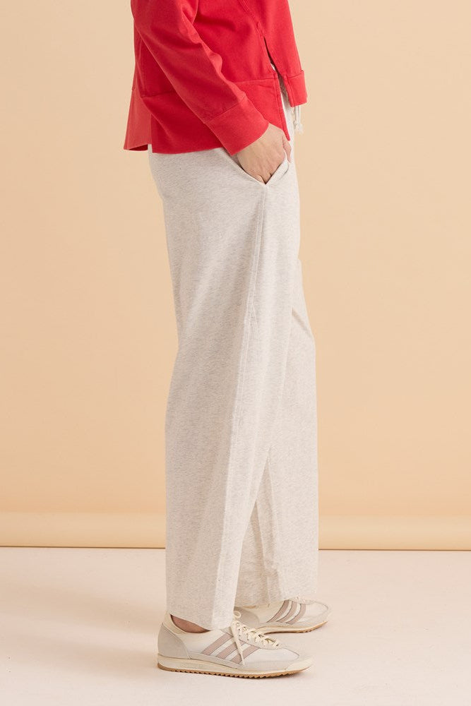 Barrel Leg Sweatpant - Grey Marle