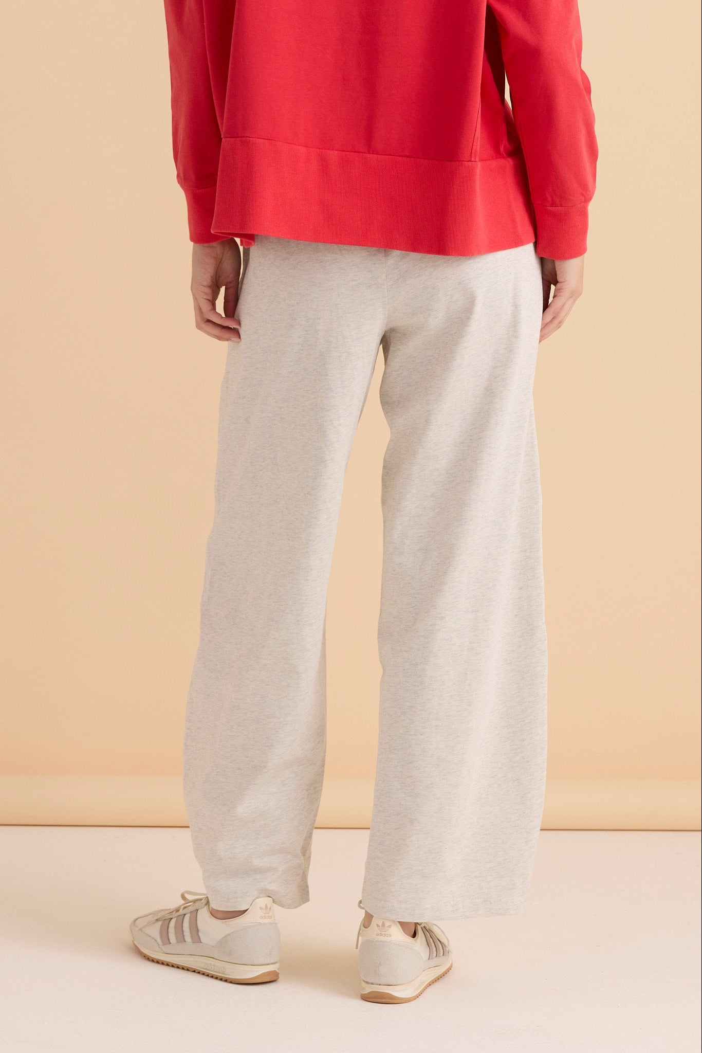 Barrel Leg Sweatpant - Grey Marle
