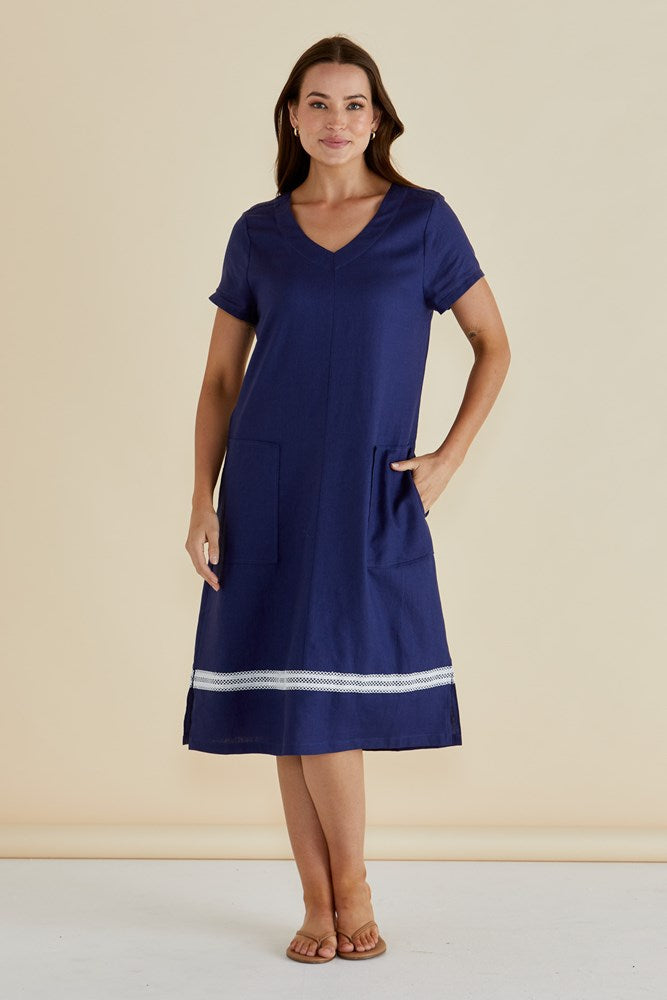 Elwood Dress - Navy