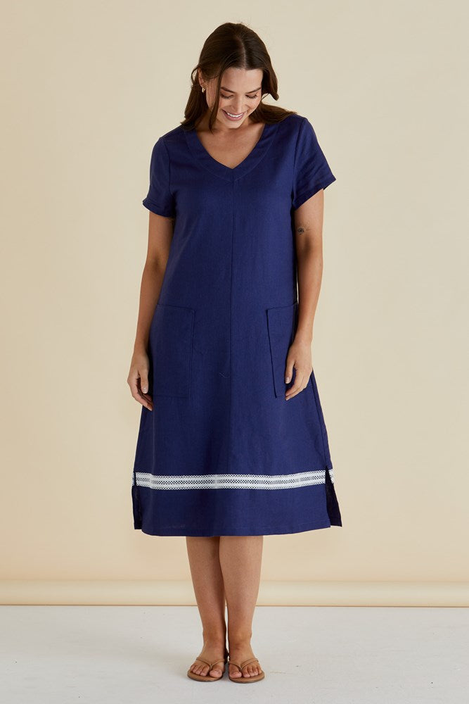 Elwood Dress - Navy