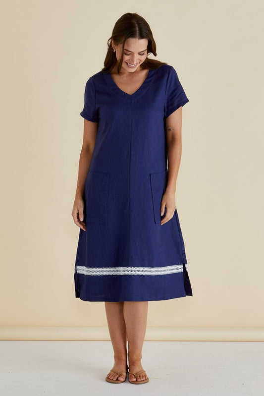 Elwood Dress - Navy