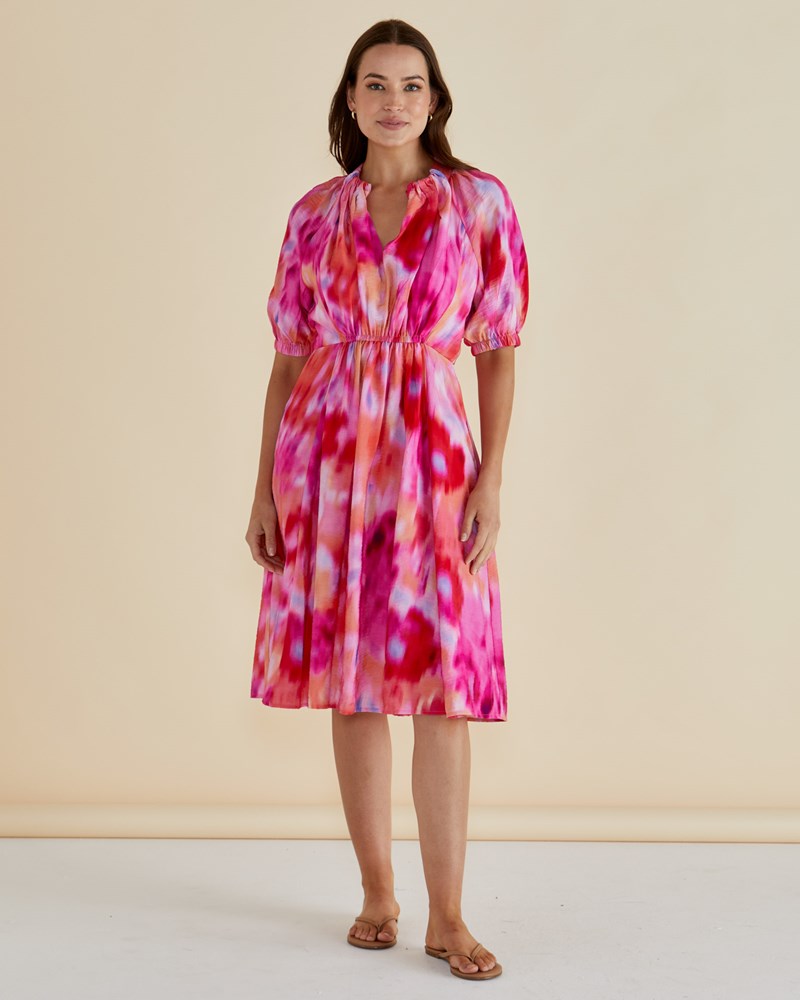 Emery Dress - Floral Abstract Print