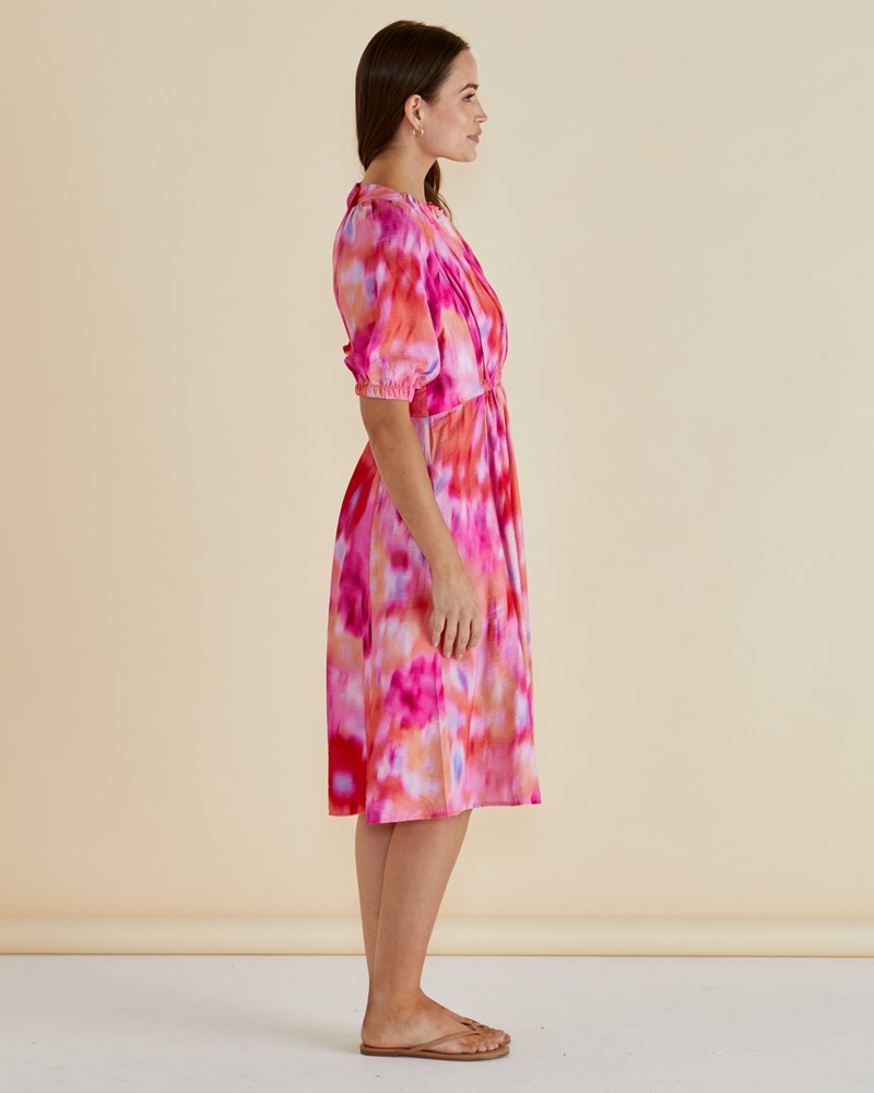 Emery Dress - Floral Abstract Print