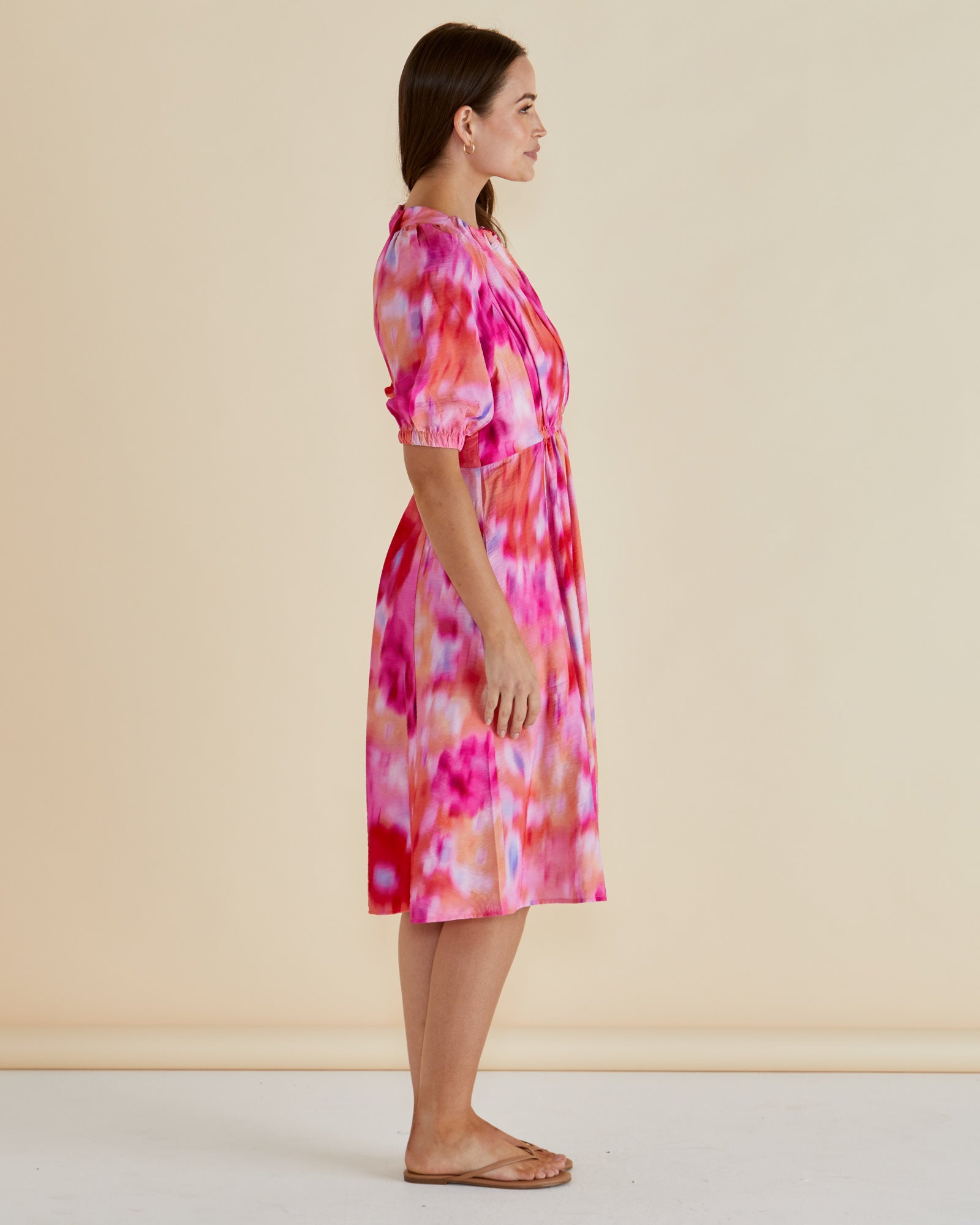 Emery Dress - Floral Abstract Print