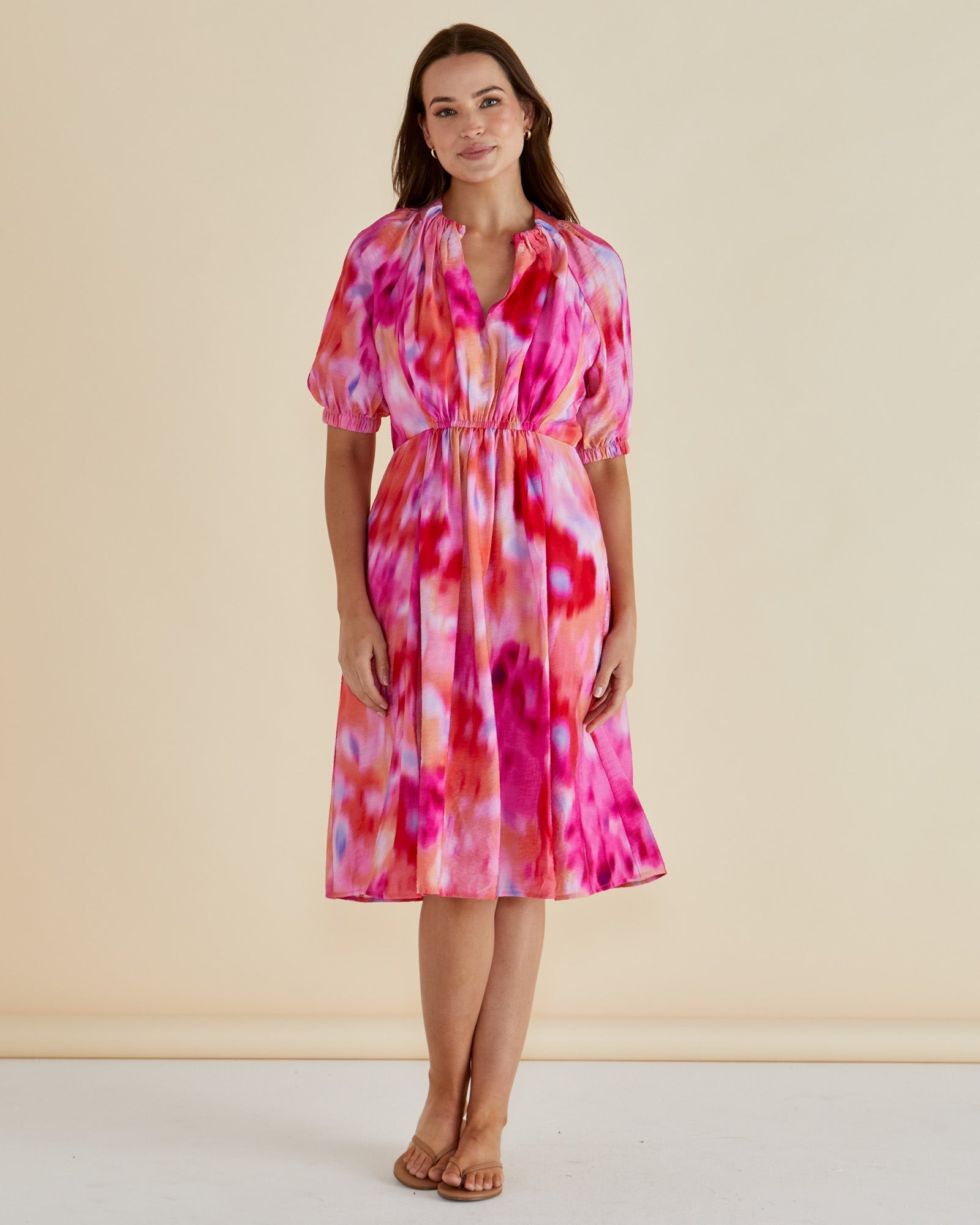 Emery Dress - Floral Abstract Print