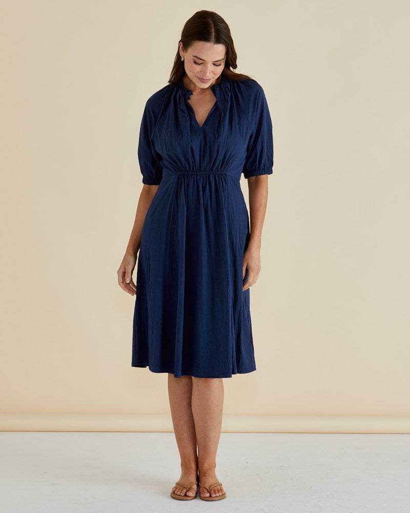 Emery Dress - Navy Blue