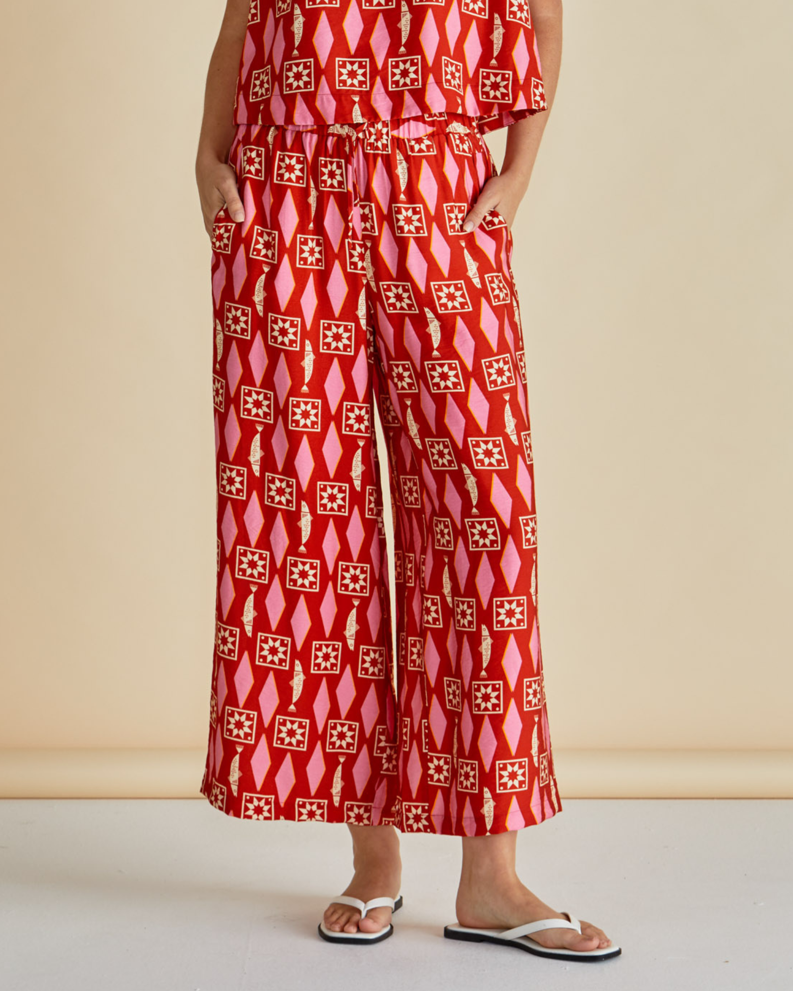 Copacabana Relax Pant - Sardinia Geo Print