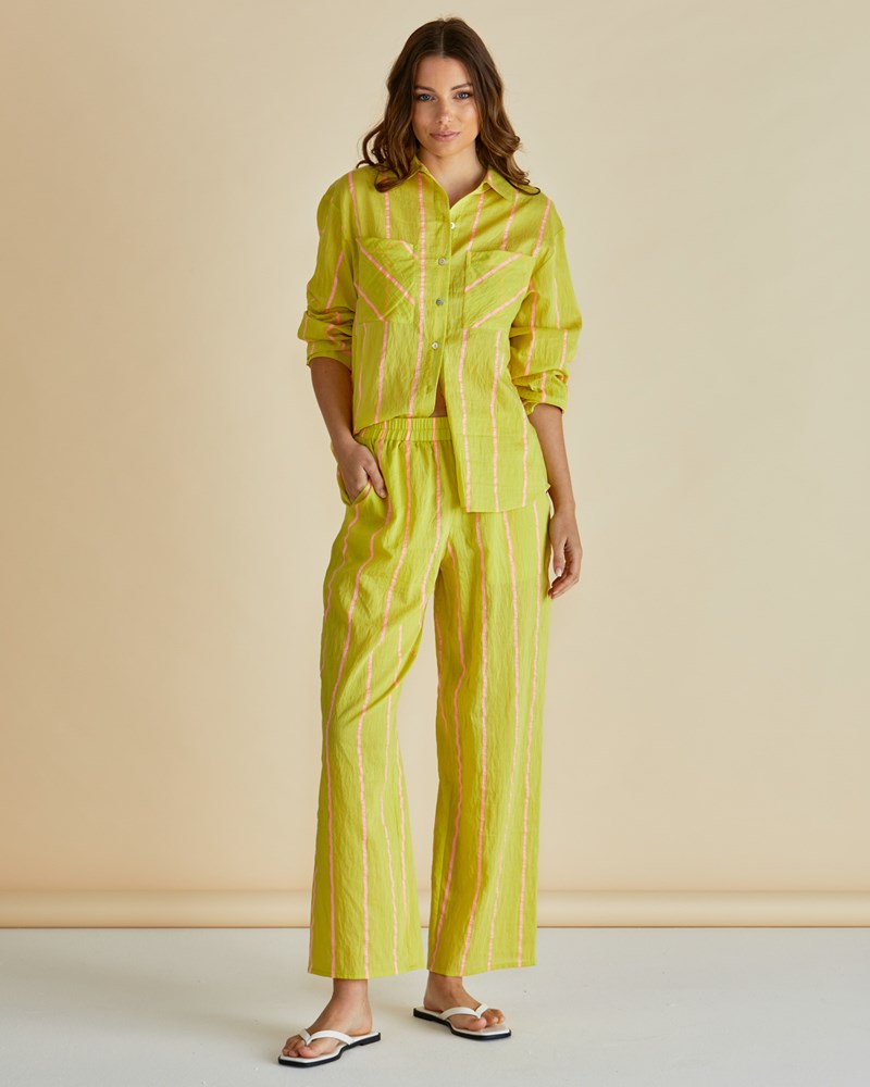 Hayman Pant - Yellow/Pink Stripe
