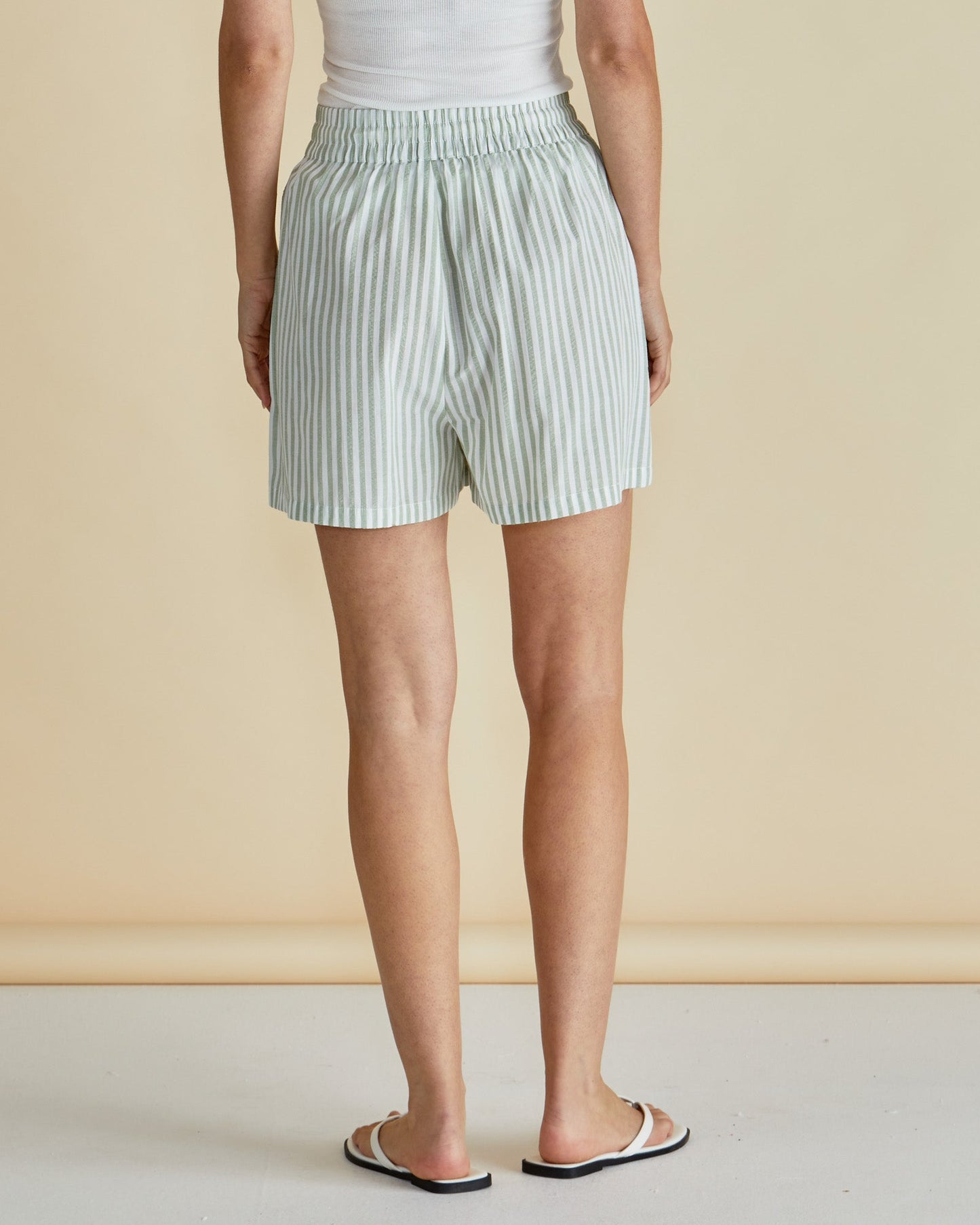Jovie Shorts - Green Stripe