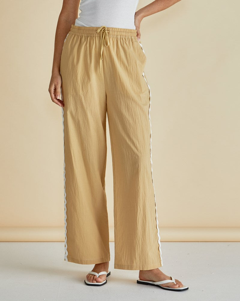 Georgie Pants - Beige Ric Rac