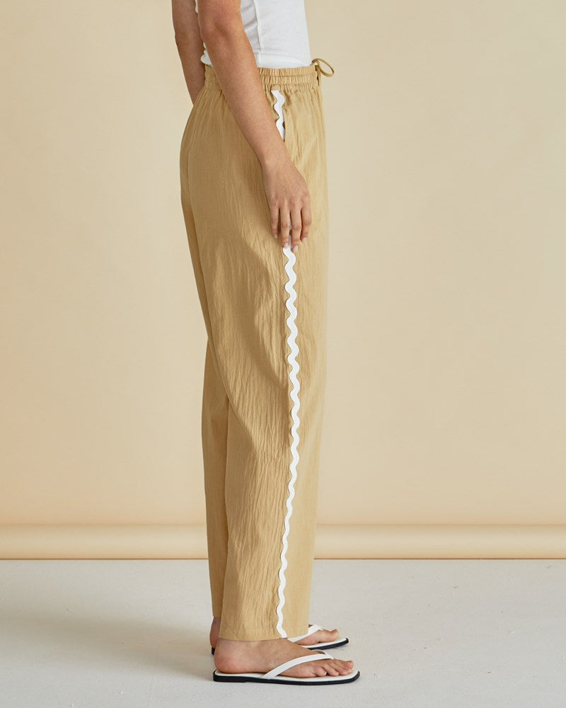 Georgie Pants - Beige Ric Rac