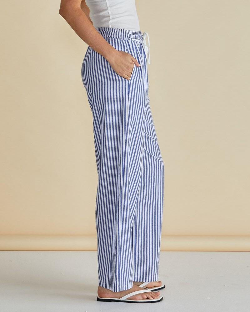 Georgie Pants - Navy Stripe