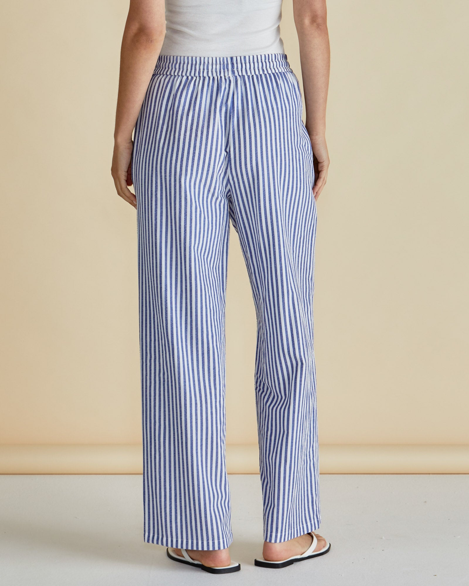 Georgie Pants - Navy Stripe