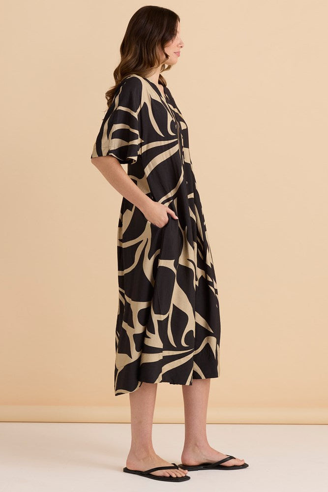 Camille Dress - Monochrome Floral