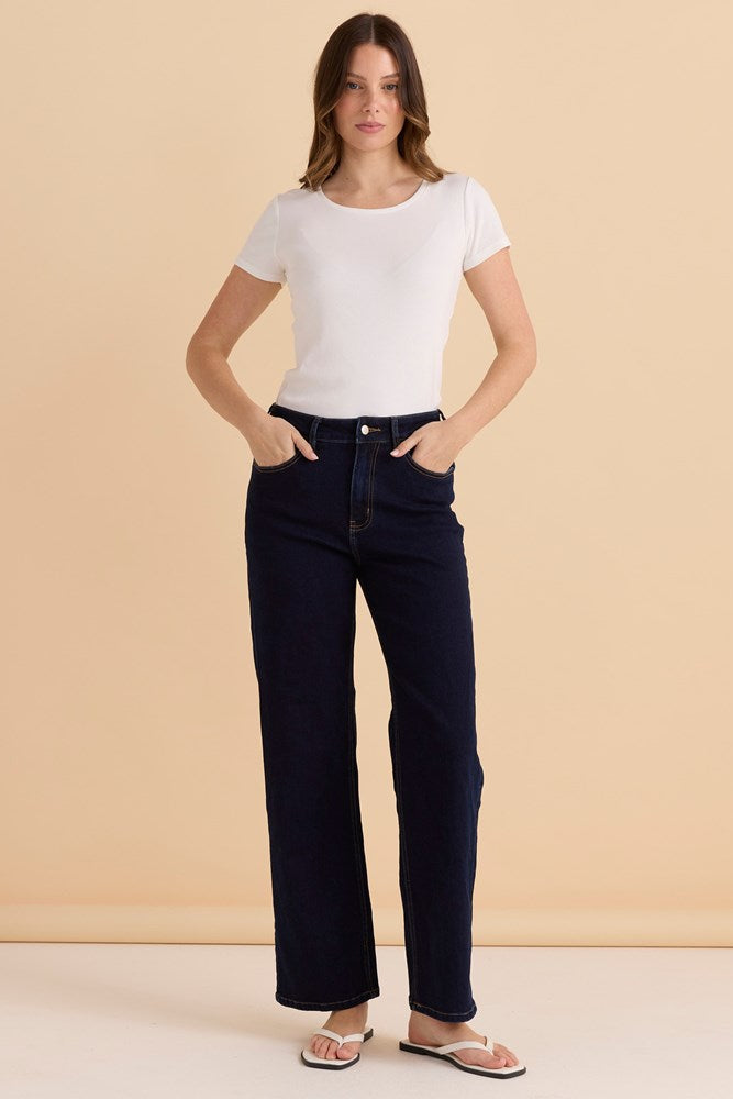 Straight Leg Jean - Indigo Blue