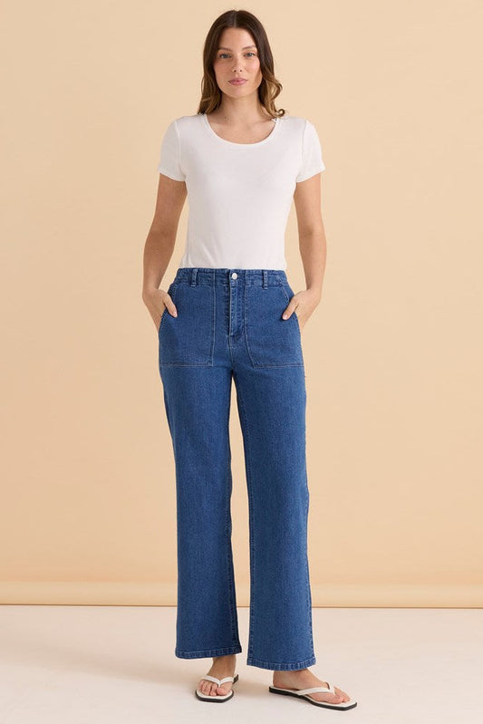 Relax Worker Jean - Vintage Blue