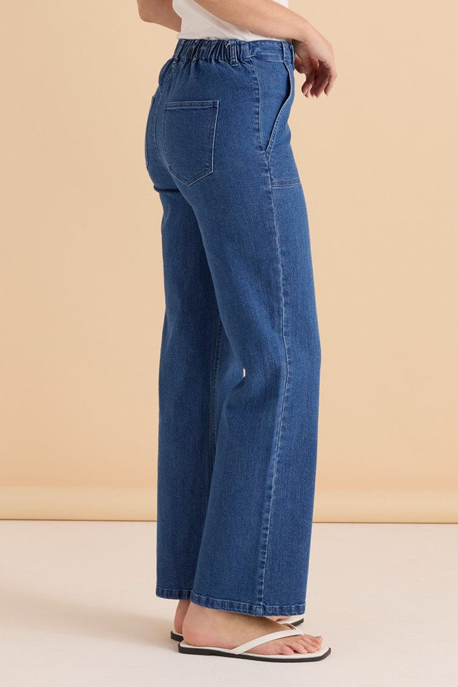 Relax Worker Jean - Vintage Blue