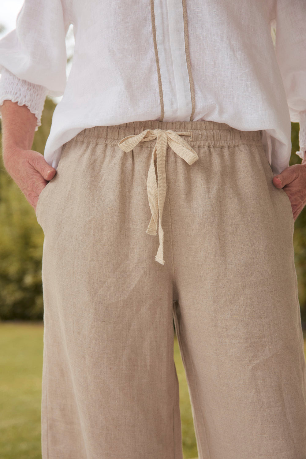 Breezy Linen Relaxed Pant in Natural