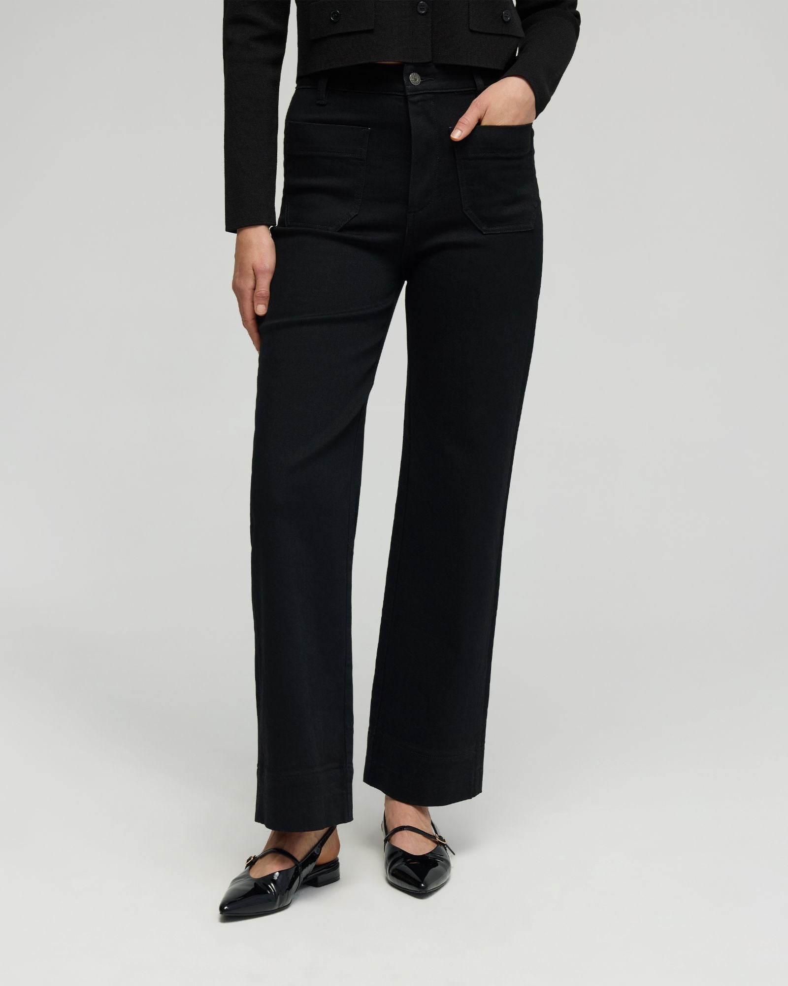 Alexa Stretch Patch Pocket Jeans