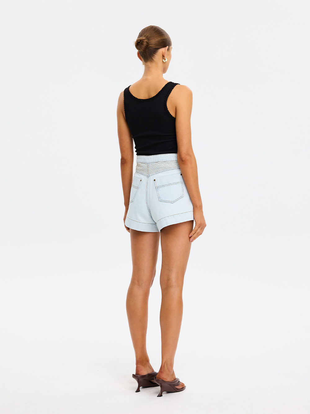 Celene Denim Short - Pale Blue