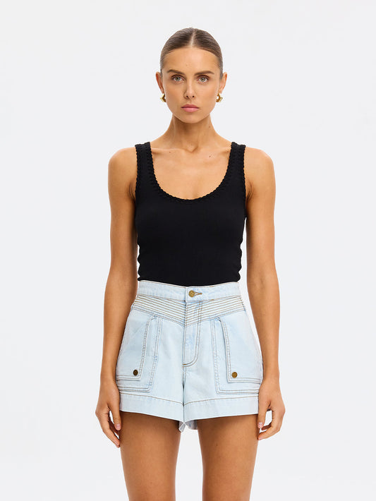Celene Denim Short - Pale Blue