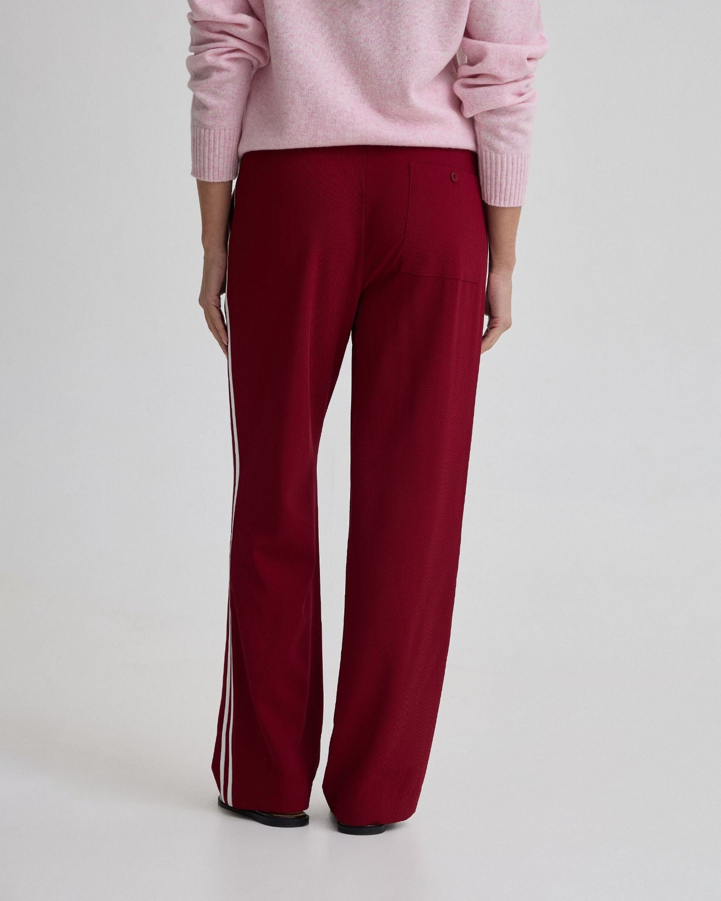 Violet Contrast Stripe Pants