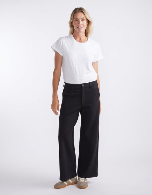Effortless Ponte Pant - Black/Black