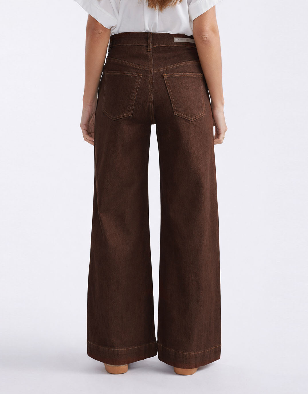 Ellery Stretch Straight Leg Jeans - Chocolate